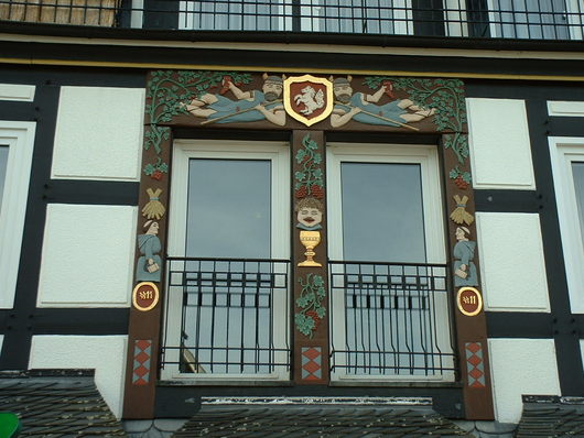 Utlucht in Briloner Fachwerkhaus